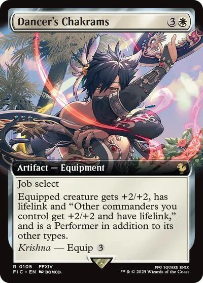 Dancer's Chakrams (Extended Art) (Commander: FINAL FANTASY) Near Mint Foil