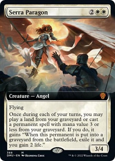 Serra Paragon (Extended Art) (Dominaria United) Light Play