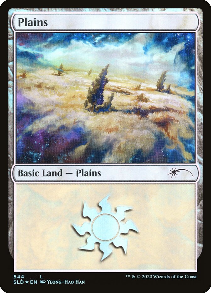 Plains 544 (Secret Lair) Light Play Foil