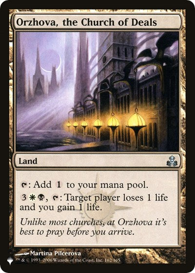 Orzhova, the Church of Deals (The List) Near Mint