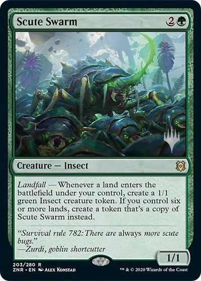 Scute Swarm (Promo Pack: Zendikar Rising) Light Play