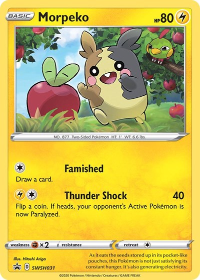 Morpeko - SWSH031 (SWSH: Sword & Shield Promo Cards) Light Play Holofoil