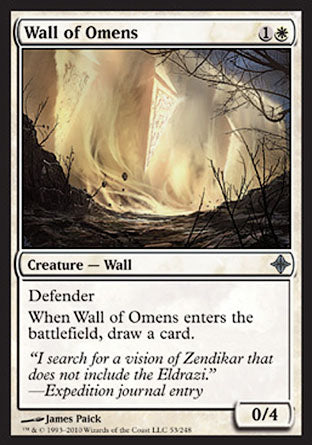 Wall of Omens (Rise of the Eldrazi) Near Mint Foil