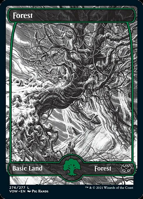 Forest (276) (Innistrad: Crimson Vow) Light Play Foil