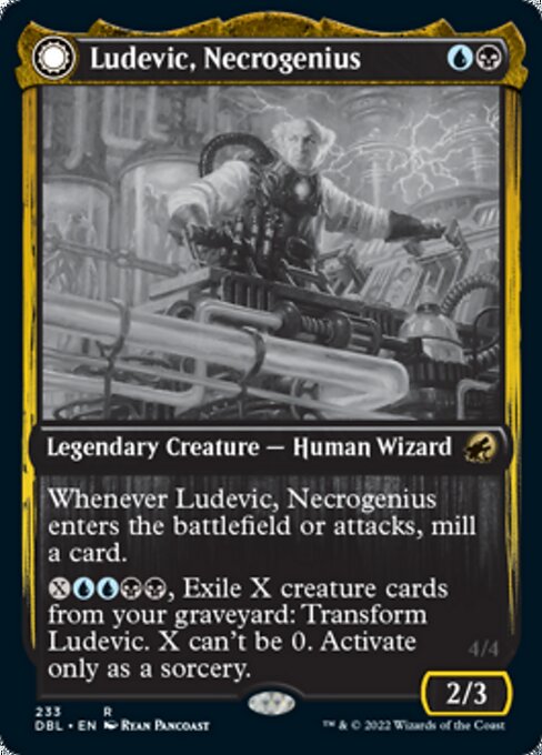 Ludevic, Necrogenius / Olag, Ludevic's Hubris (Innistrad: Double Feature) Light Play