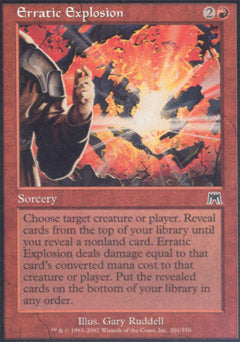 Erratic Explosion (Onslaught) Heavy Play Foil