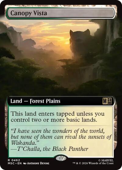 Canopy Vista (Extended Art) (Commander: Marvel Super Heroes) Near Mint