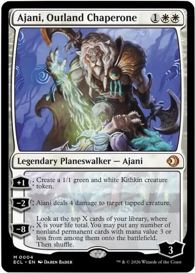 Ajani, Outland Chaperone (Lorwyn Eclipsed) Near Mint Foil