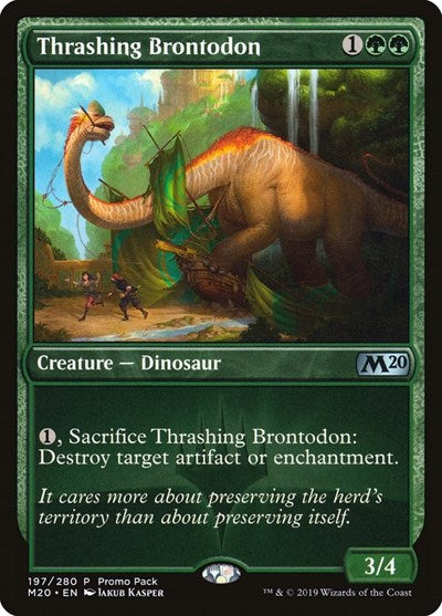 Thrashing Brontodon (Promo Pack: Core Set 2020) Light Play