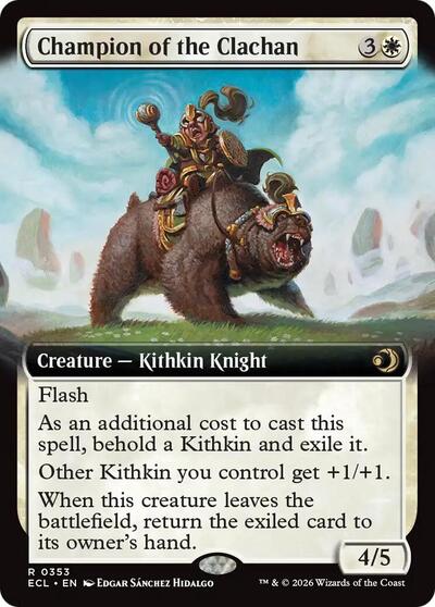 Champion of the Clachan (Extended Art) (Lorwyn Eclipsed) Light Play
