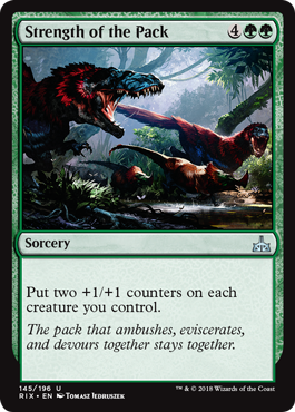Strength of the Pack (Rivals of Ixalan) Light Play
