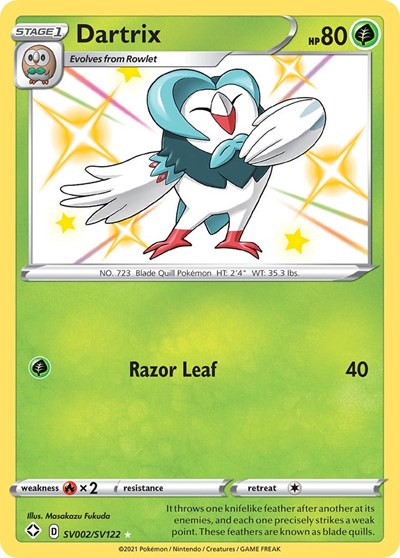 Dartrix (Shining Fates: Shiny Vault) Near Mint Holofoil