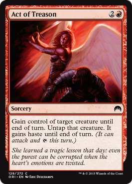 Act of Treason (Magic Origins) Light Play Foil