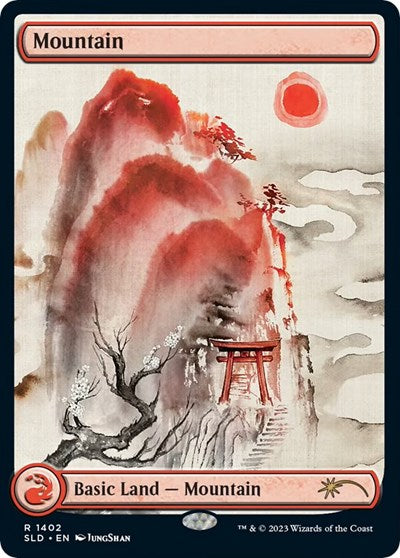 Mountain (1402) (Secret Lair) Light Play Foil
