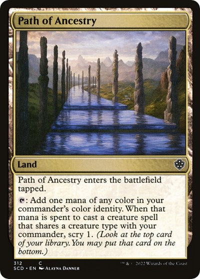 Path of Ancestry (Commander 2022 Starter Decks) Medium Play