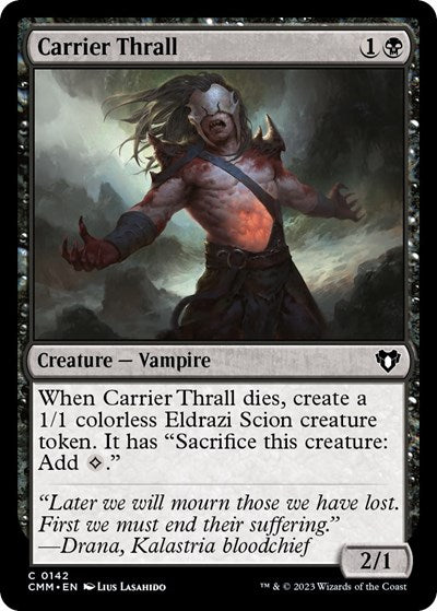 Carrier Thrall (Commander Masters) Near Mint Foil