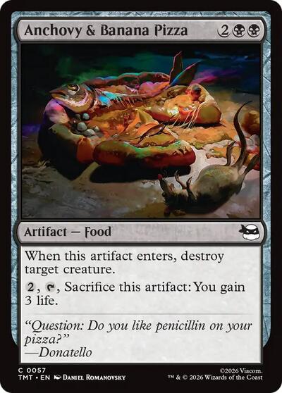 Anchovy & Banana Pizza (Teenage Mutant Ninja Turtles) Medium Play Foil
