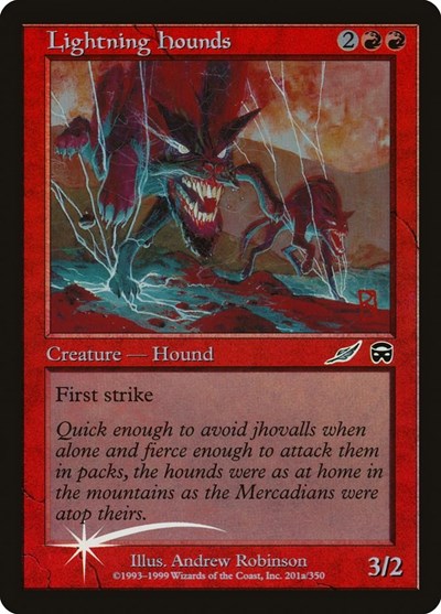 Lightning Hounds (Promos: Media) Light Play Foil