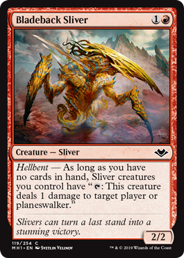 Bladeback Sliver (Modern Horizons) Light Play Foil