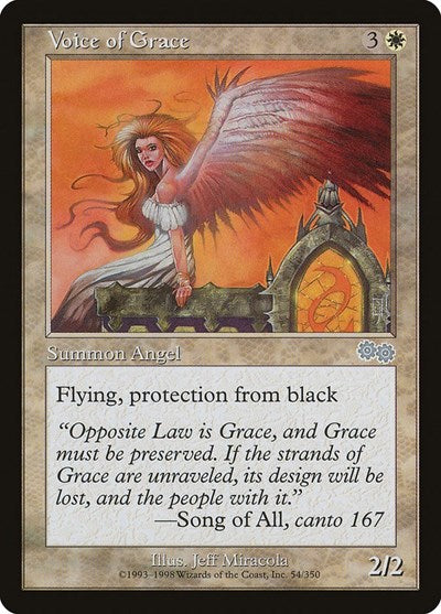 Voice of Grace (Urza's Saga) Light Play