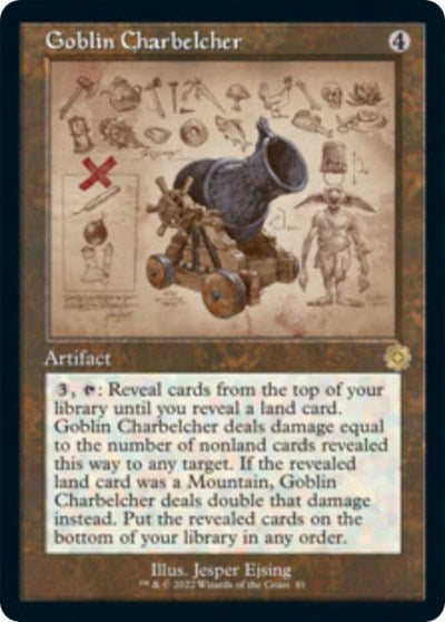 Goblin Charbelcher (Schematic) (The Brothers' War: Retro Frame Artifacts) Near Mint Foil