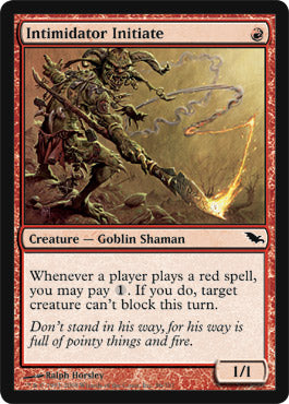 Intimidator Initiate (Shadowmoor) Light Play Foil