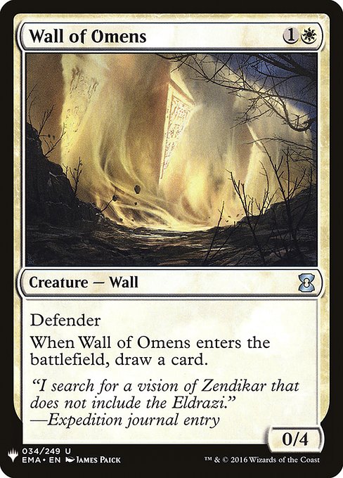 Wall of Omens (Mystery Booster) Light Play