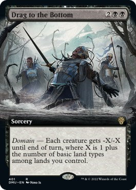 Drag to the Bottom (Extended Art) (Dominaria United) Medium Play Foil