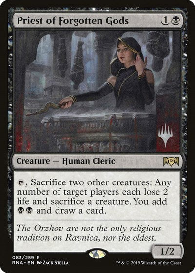 Priest of Forgotten Gods (Promo Pack: Throne of Eldraine) Light Play Foil