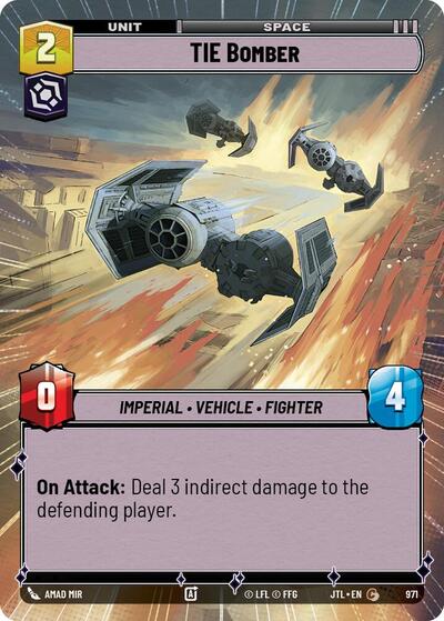 TIE Bomber (Hyperspace Foil) (Jump to Lightspeed) Near Mint Foil