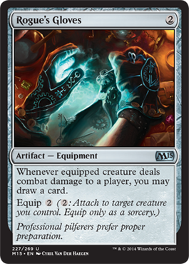 Rogue's Gloves (Magic 2015 Core Set) Damaged / Poor Foil