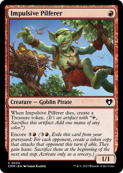 Impulsive Pilferer (Commander Masters) Near Mint Foil