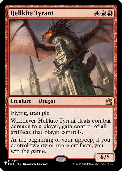 Hellkite Tyrant (The List) Light Play