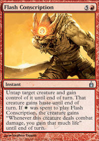 Flash Conscription (Ravnica) Medium Play
