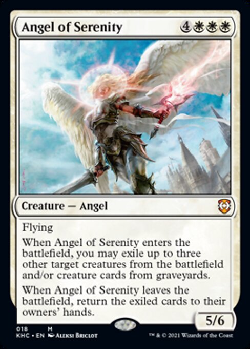 Angel of Serenity (Commander 2021 Kaldheim) Damaged / Poor