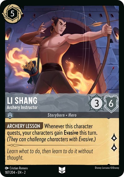 Li Shang - Archery Instructor (Rise of the Floodborn) Near Mint