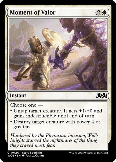 Moment of Valor (Wilds of Eldraine) Light Play Foil