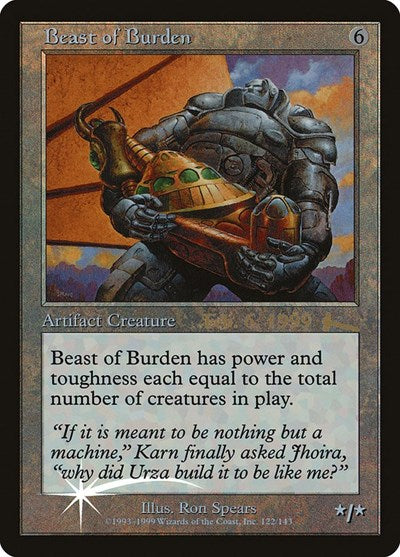 Beast of Burden (Promos: Prerelease Cards) Medium Play Foil