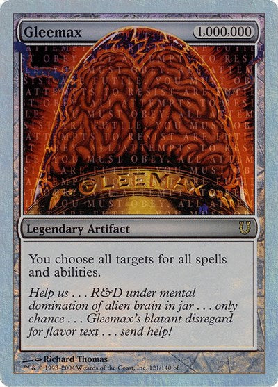 Gleemax (Alternate Foil) (Unhinged) Near Mint Foil