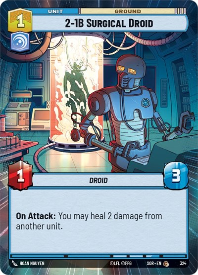 2-1B Surgical Droid (Hyperspace) (Spark of Rebellion) Near Mint Foil
