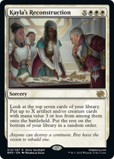 Kayla's Reconstruction (Promo Pack: The Brothers War) Near Mint