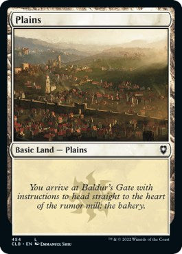 Plains (454) (Commander Legends: Battle for Baldur's Gate) Near Mint Foil