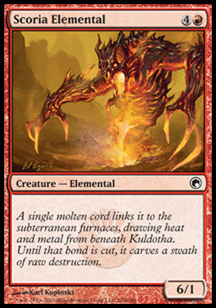 Scoria Elemental (Scars of Mirrodin) Light Play