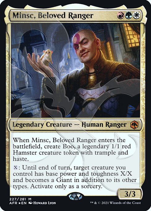 Minsc, Beloved Ranger (AFR Ampersand Promos) Near Mint Foil