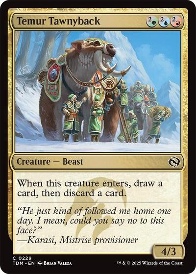 Temur Tawnyback (Tarkir: Dragonstorm) Near Mint Foil