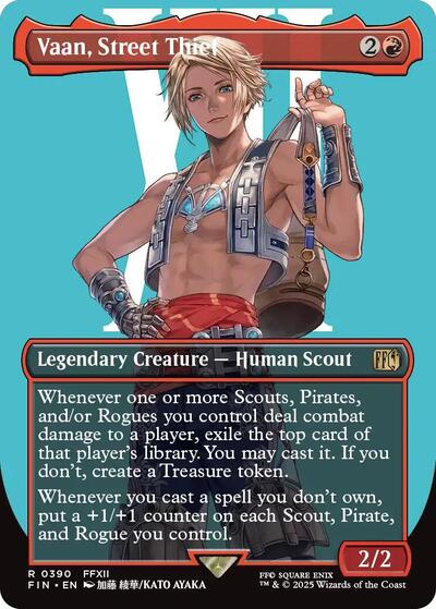 Vaan, Street Thief (Borderless) (Universes Beyond: FINAL FANTASY) Near Mint Foil