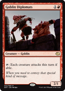 Goblin Diplomats (Duel Decks: Merfolk vs Goblins) Heavy Play
