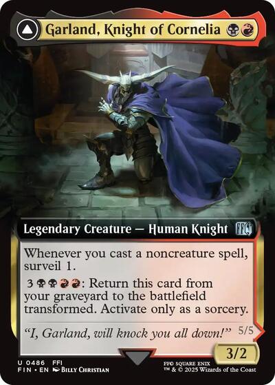 Garland, Knight of Cornelia / Chaos, the Endless (Extended Art) (Universes Beyond: FINAL FANTASY) Near Mint Foil