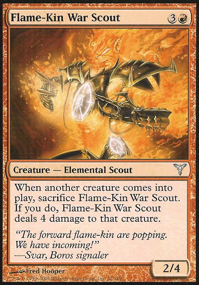 Flame-Kin War Scout (Dissension) Medium Play Foil