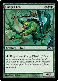 Cudgel Troll (Magic 2010 Core Set) Light Play Foil